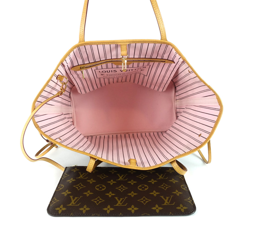 neverfull mm monogram canvas tote bag with pochette