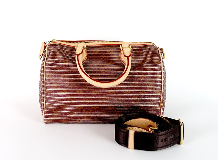 eden speedy bandouliere 30 canvas handbag - 2010 limited edition