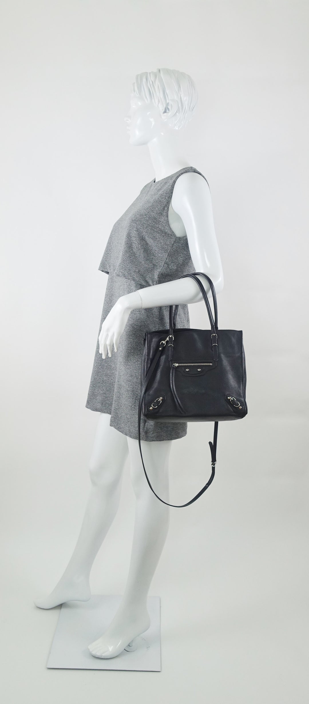 papier calf leather bag