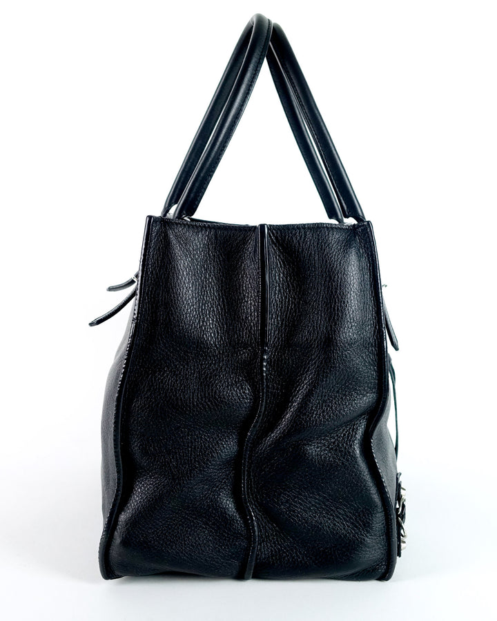 papier calf leather bag