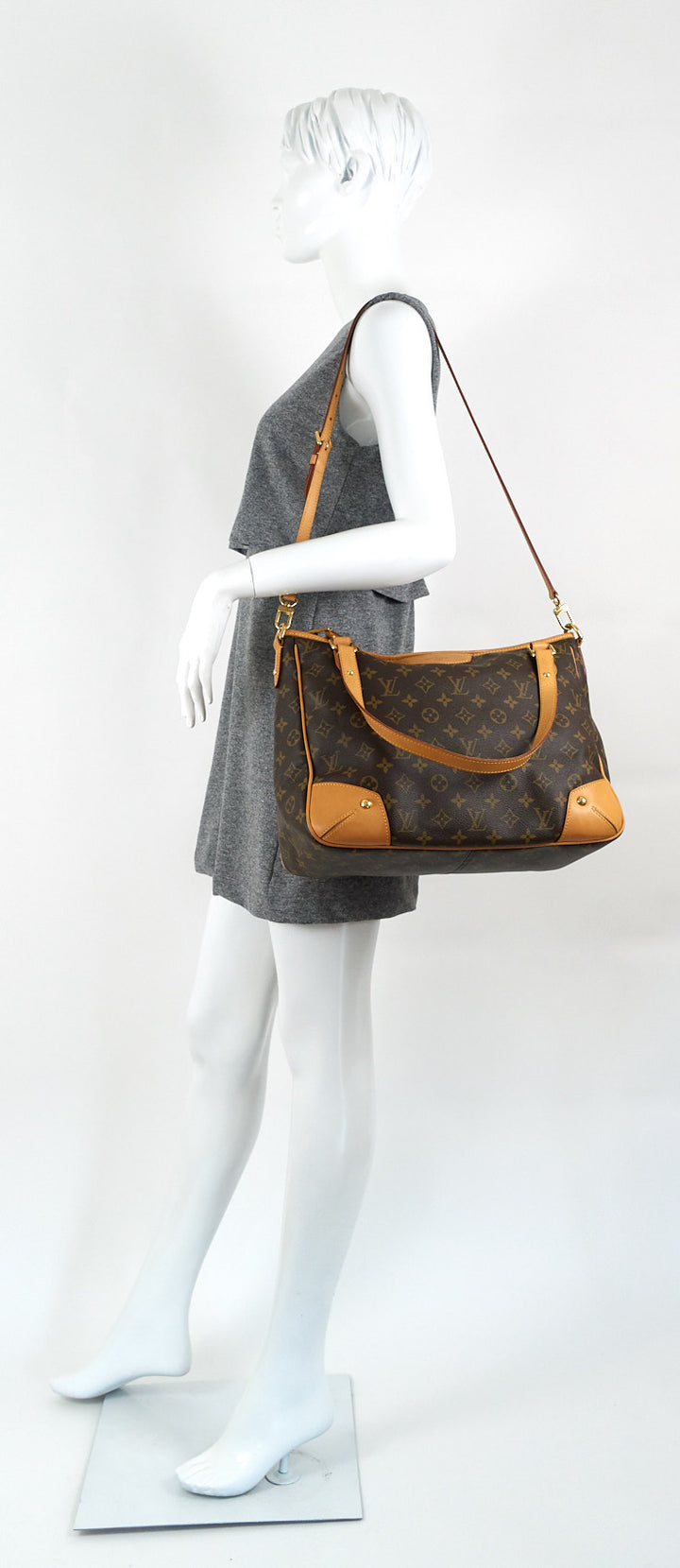 estrela mm monogram canvas shoulder bag