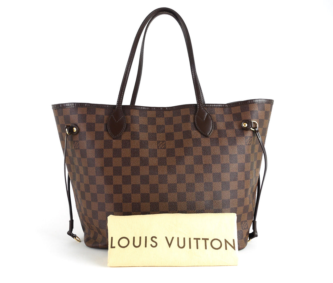 neverfull mm damier ebène canvas tote bag