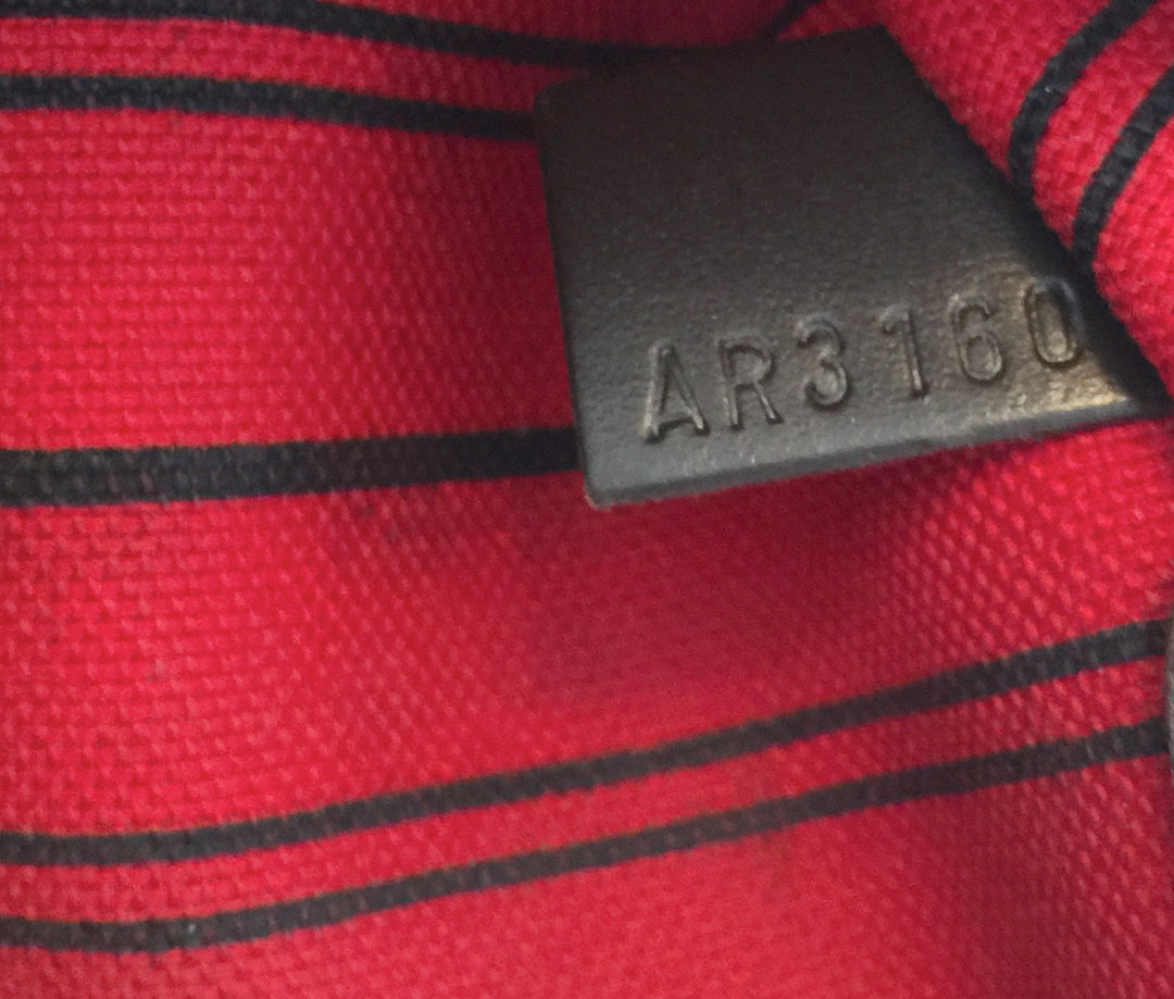 neverfull mm damier ebène canvas tote bag