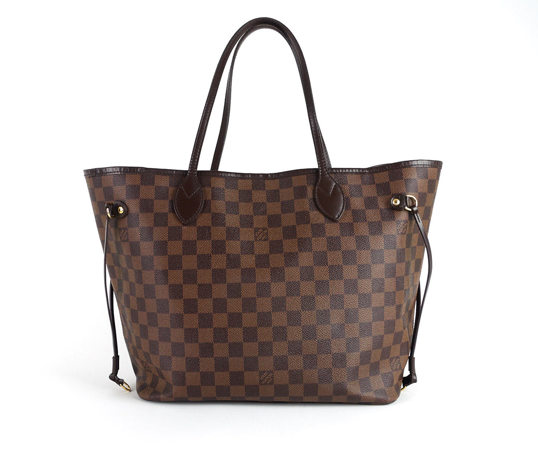 neverfull mm damier ebène canvas tote bag
