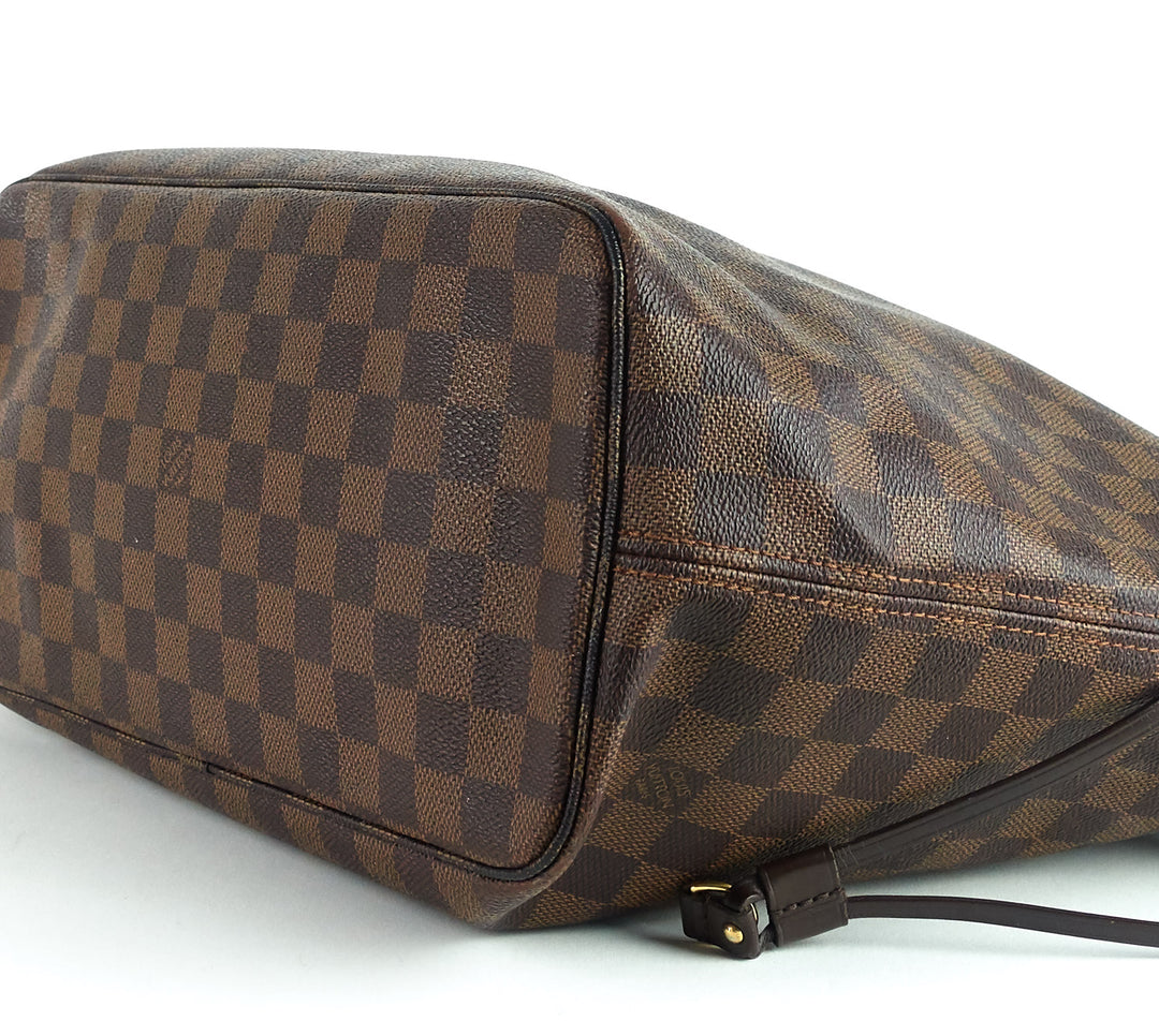 neverfull mm damier ebène canvas tote bag