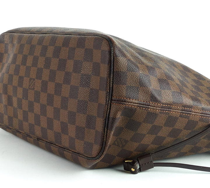 neverfull mm damier ebène canvas tote bag