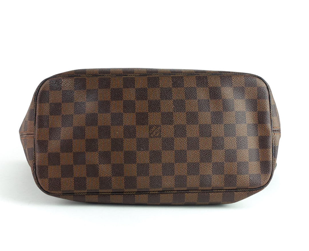neverfull mm damier ebène canvas tote bag