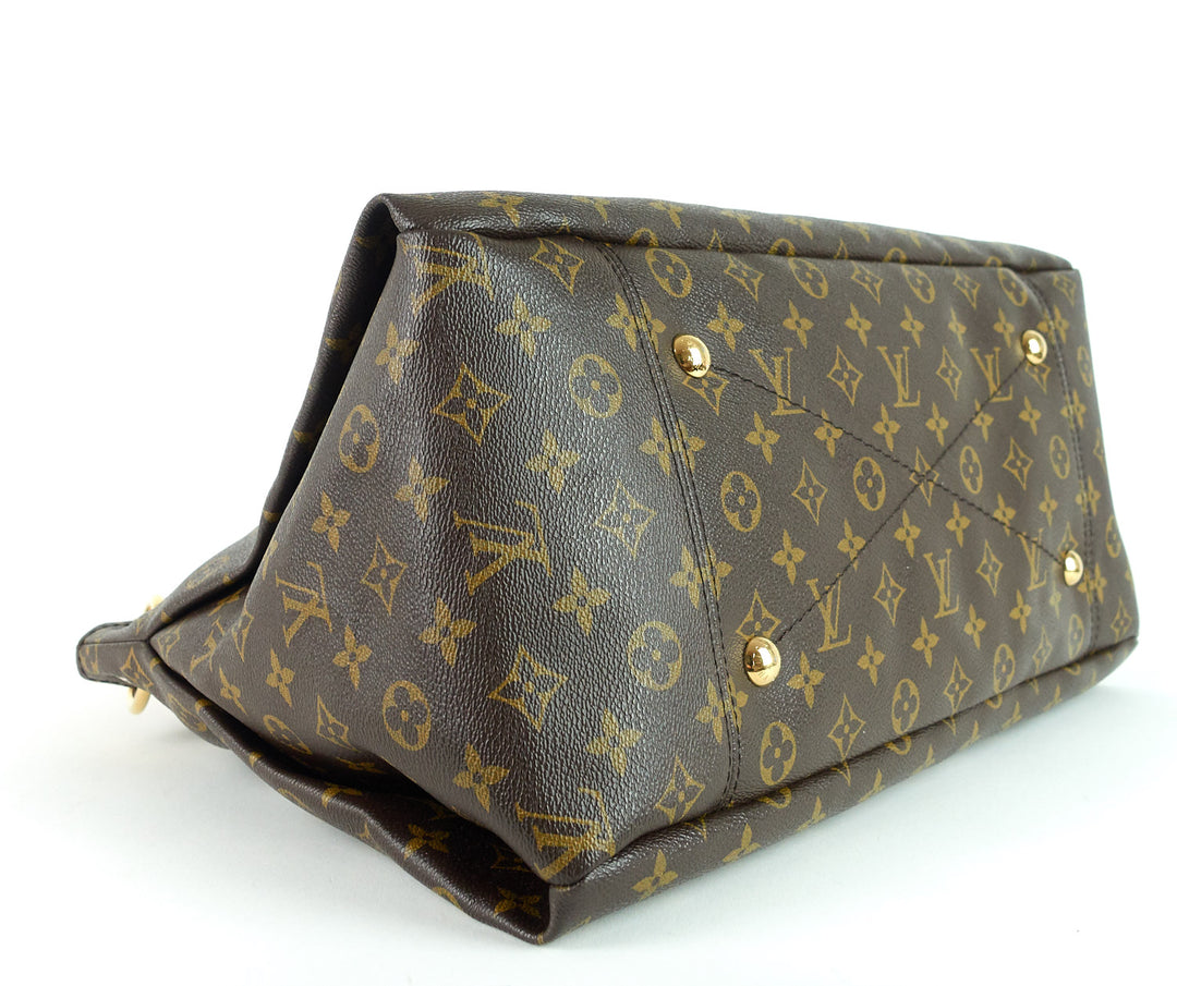 artsy mm monogram canvas shoulder bag