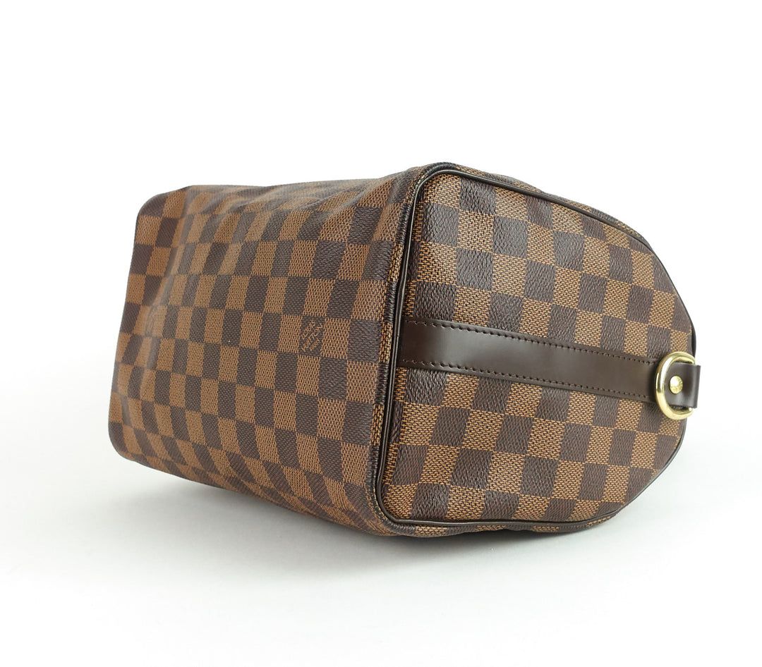 speedy 25 bandouliére damier ebène canvas handbag