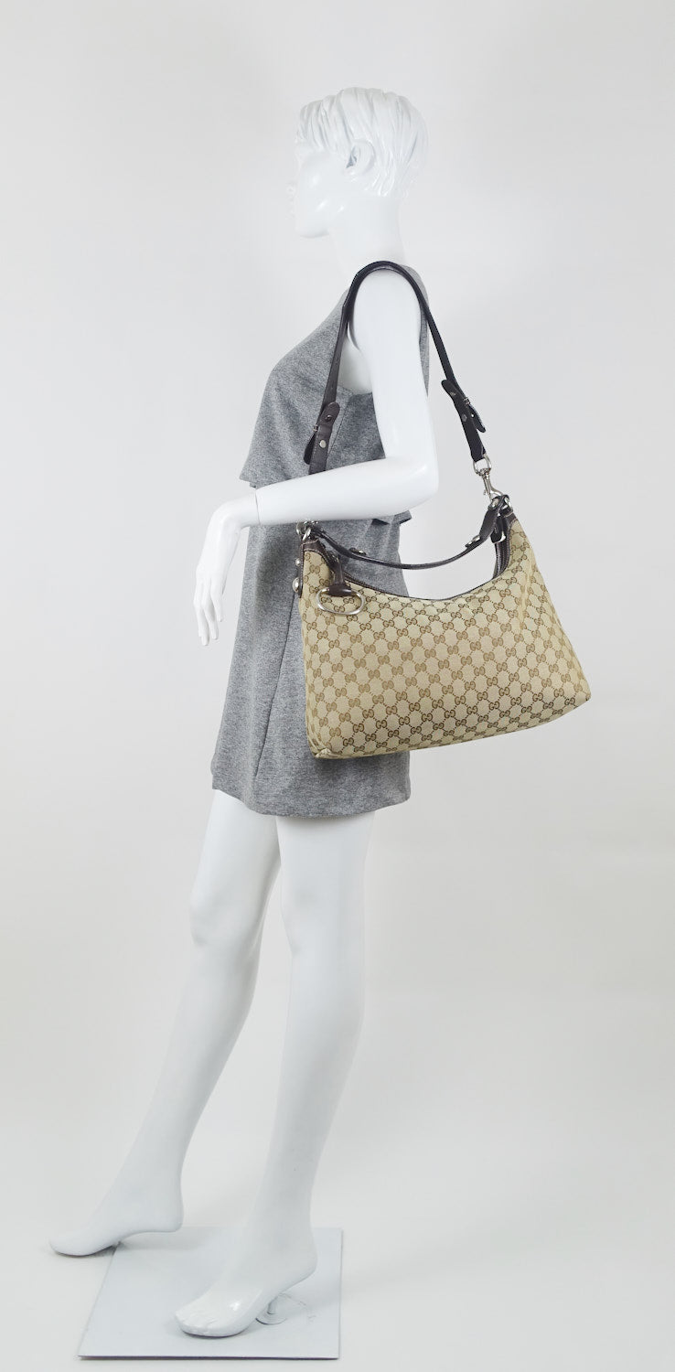 monogram canvas large hobo bag