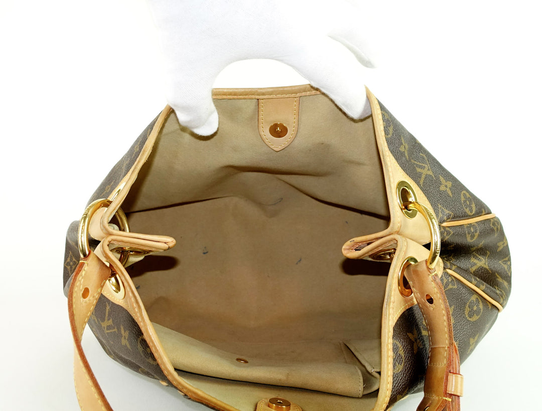 galliera pm monogram canvas shoulder bag