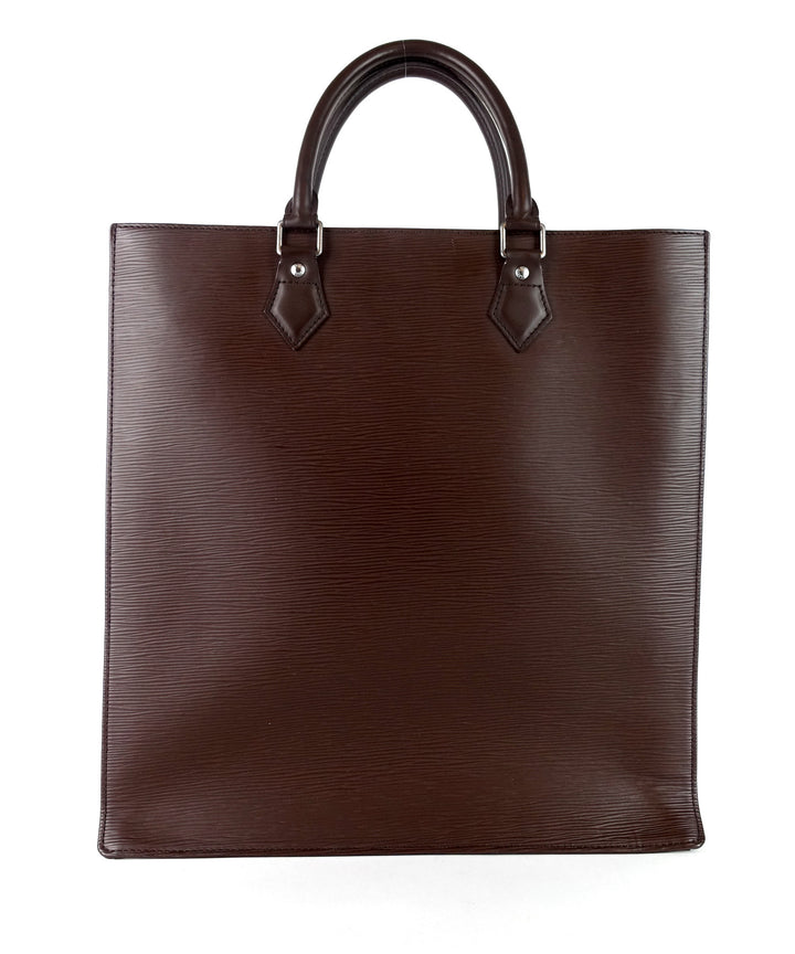 sac plat epi leather tote bag