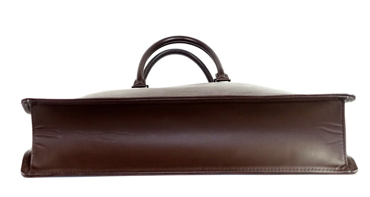 sac plat epi leather tote bag