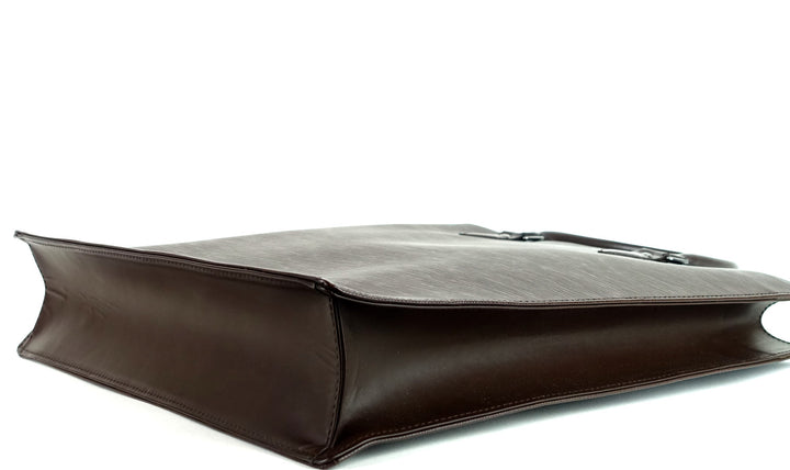 sac plat epi leather tote bag