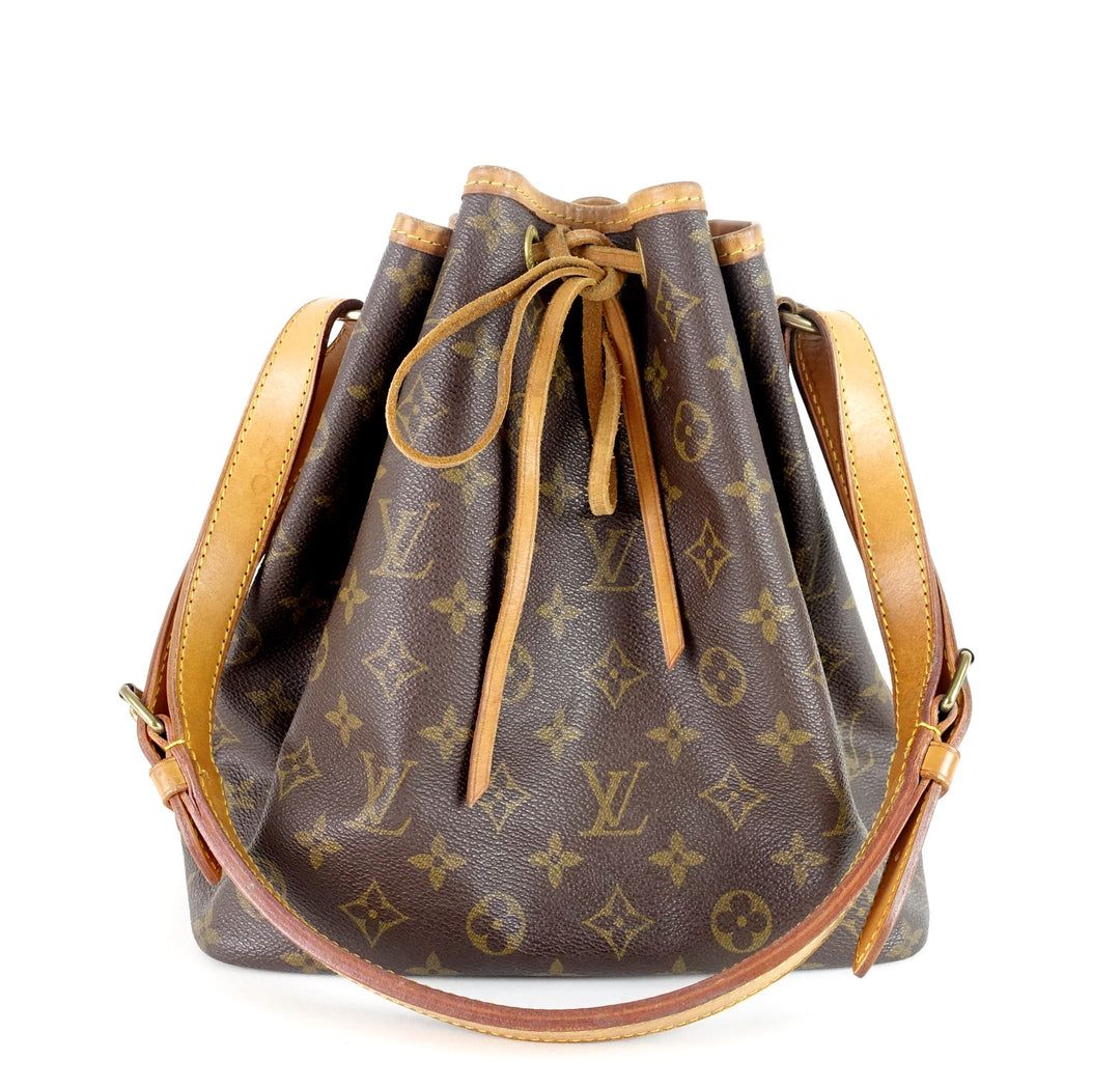 petite noe monogram canvas bag