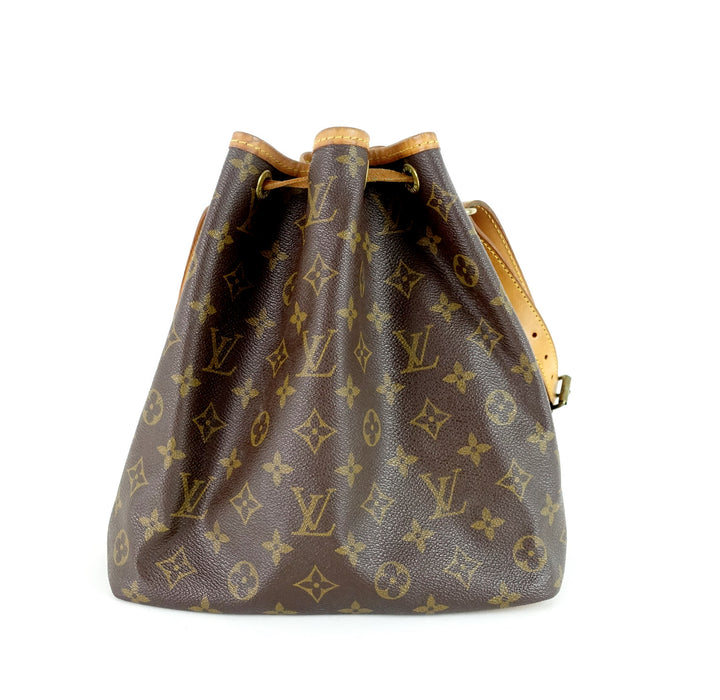 petite noe monogram canvas bag