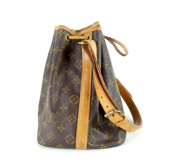 petite noe monogram canvas bag