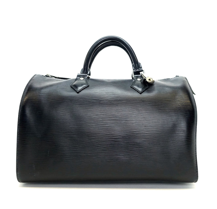 speedy 30 black epi leather handbag