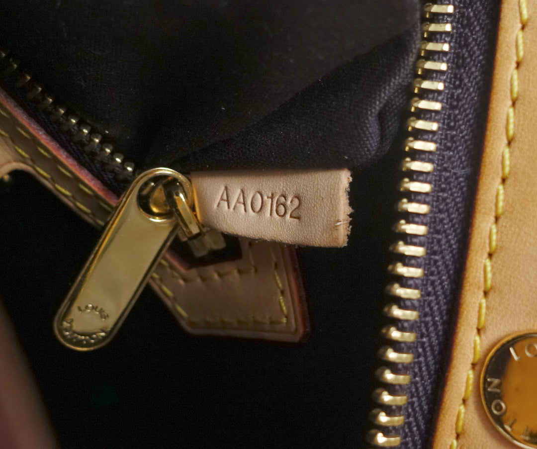 brea mm monogram patent leather handbag