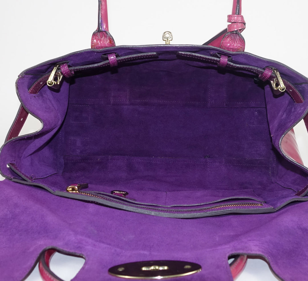 mulberry bayswater patent leather bag