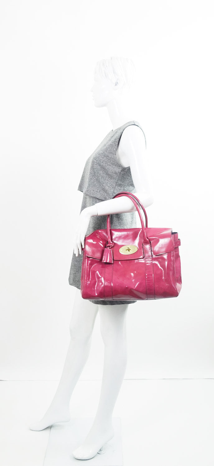 mulberry bayswater patent leather bag