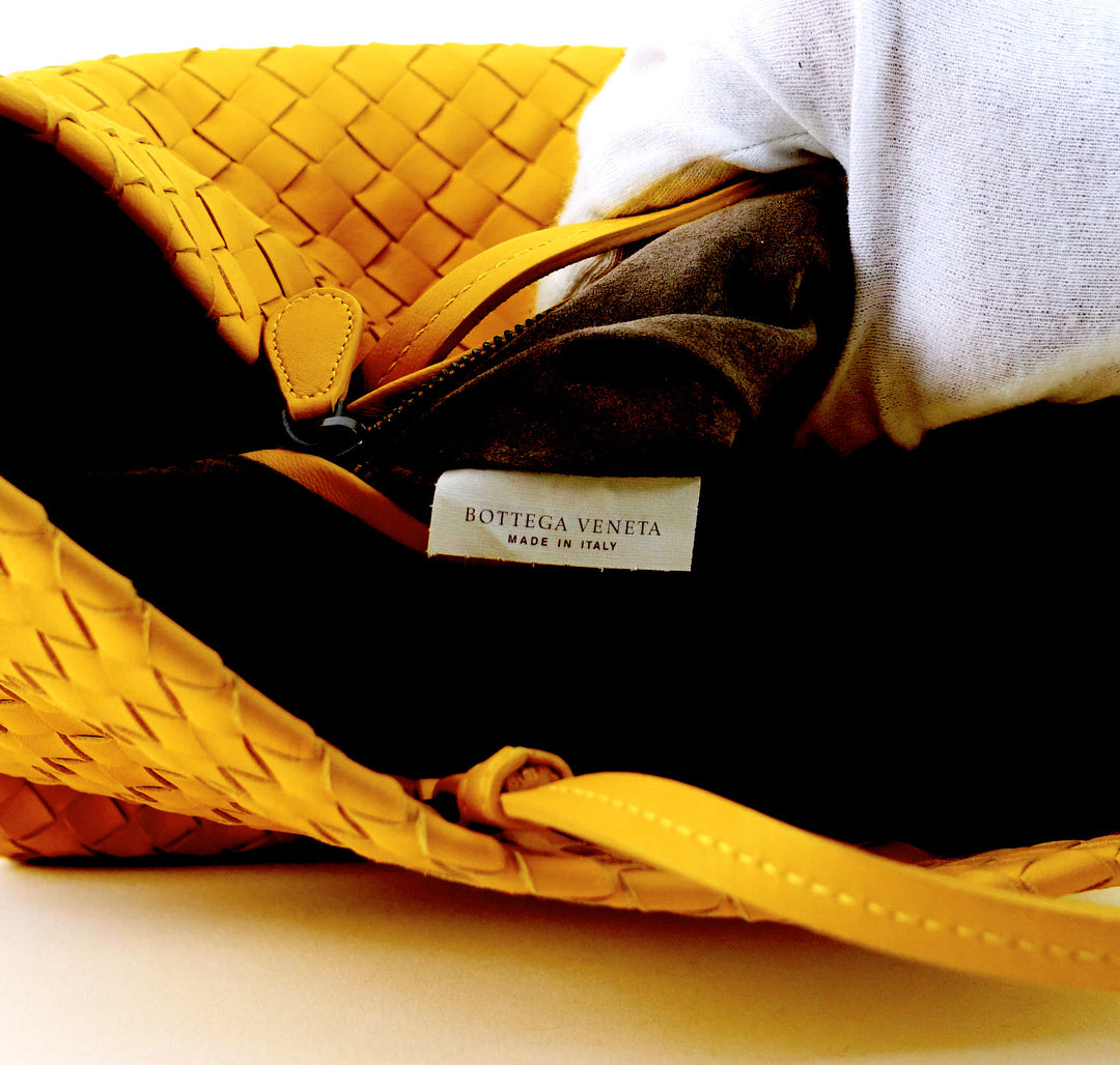 intrecciato nappa leather tote bag