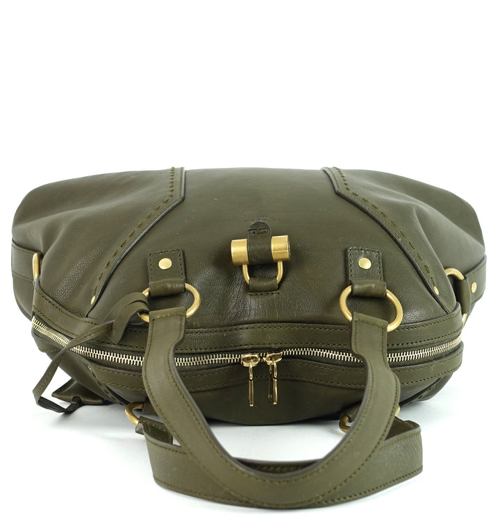 muse grained leather large handbag