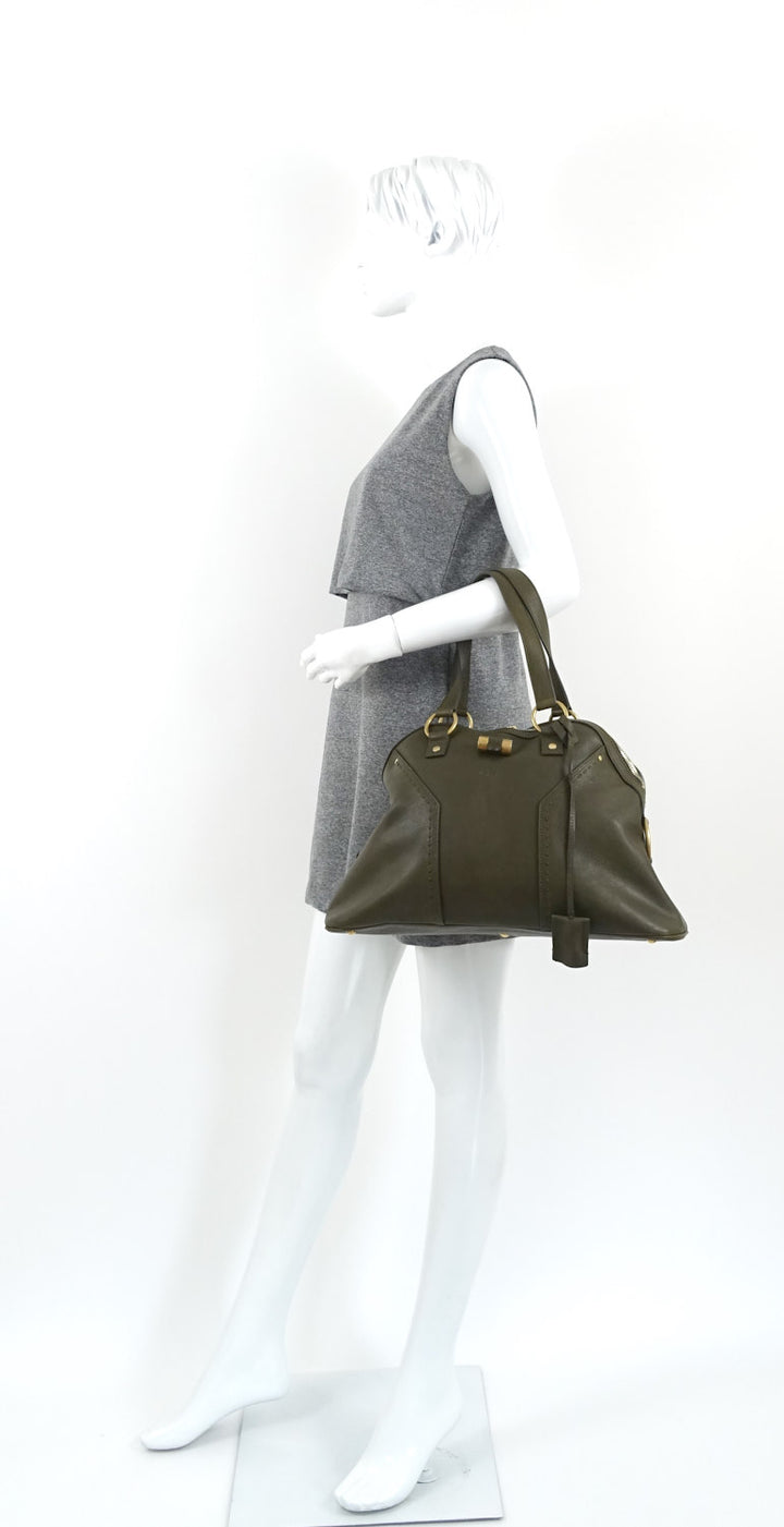 muse grained leather large handbag