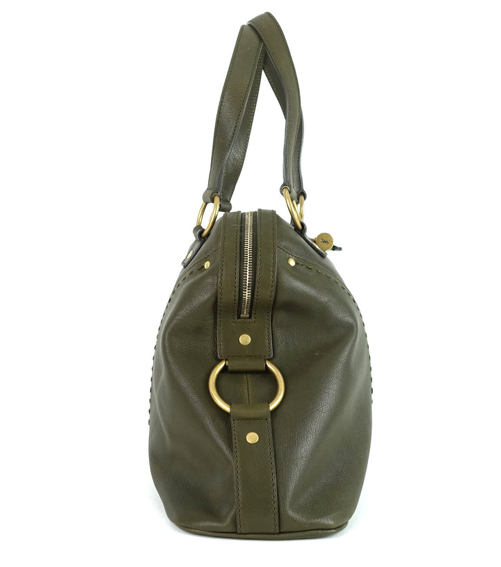 muse grained leather large handbag