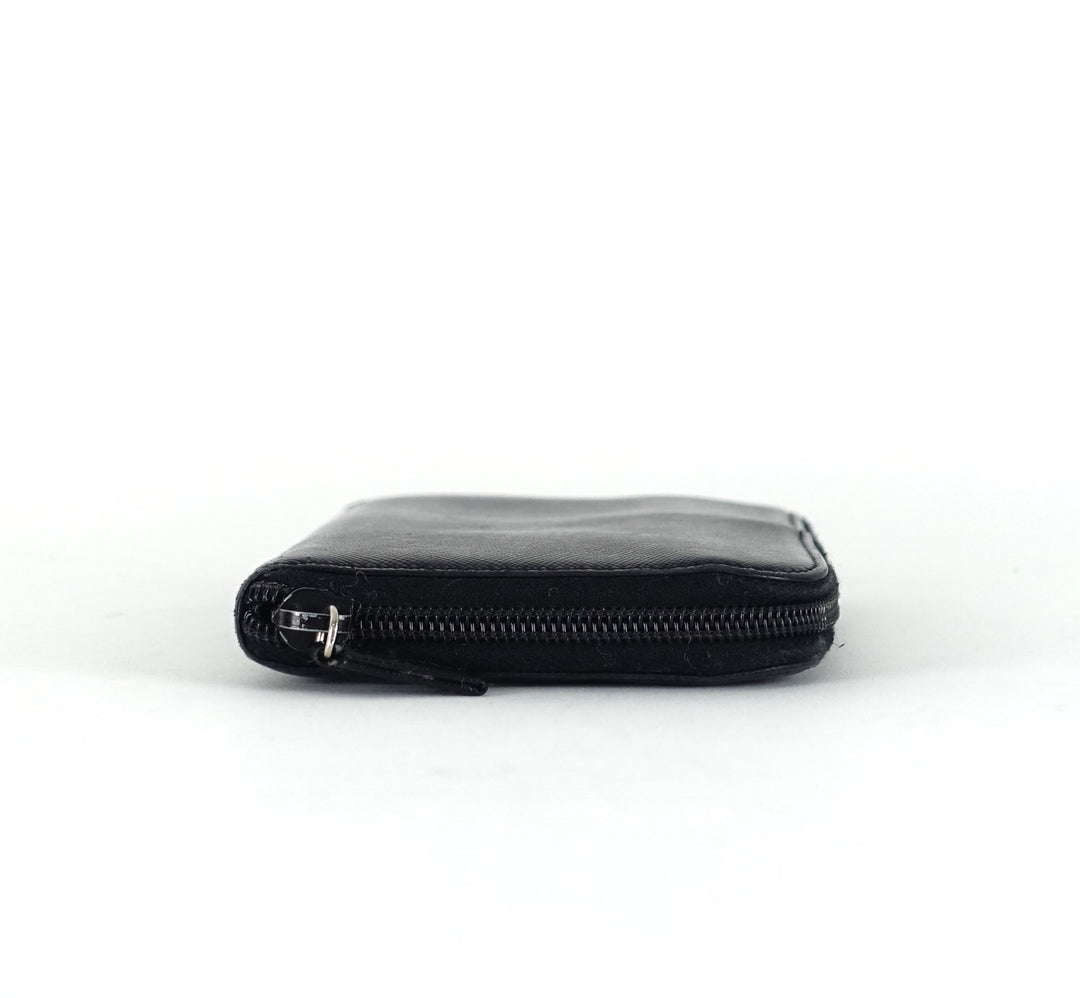zip around saffiano leather wallet