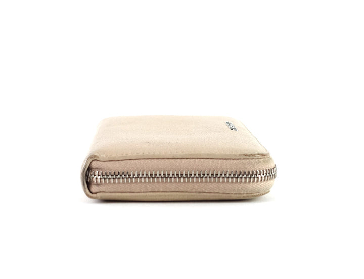 pandora zip around grained leather wallet