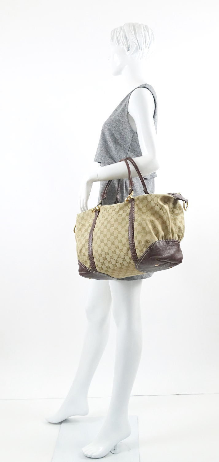 monogram canvas large hobo bag