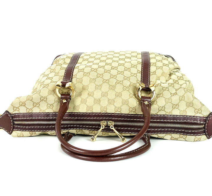 monogram canvas large hobo bag