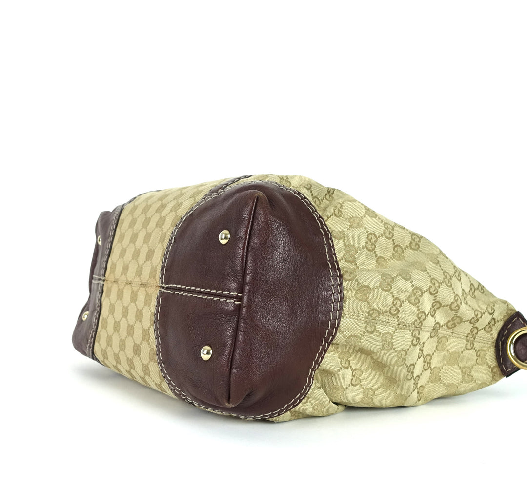 monogram canvas large hobo bag