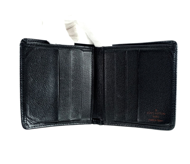 petit noe black epi leather bag with wallet