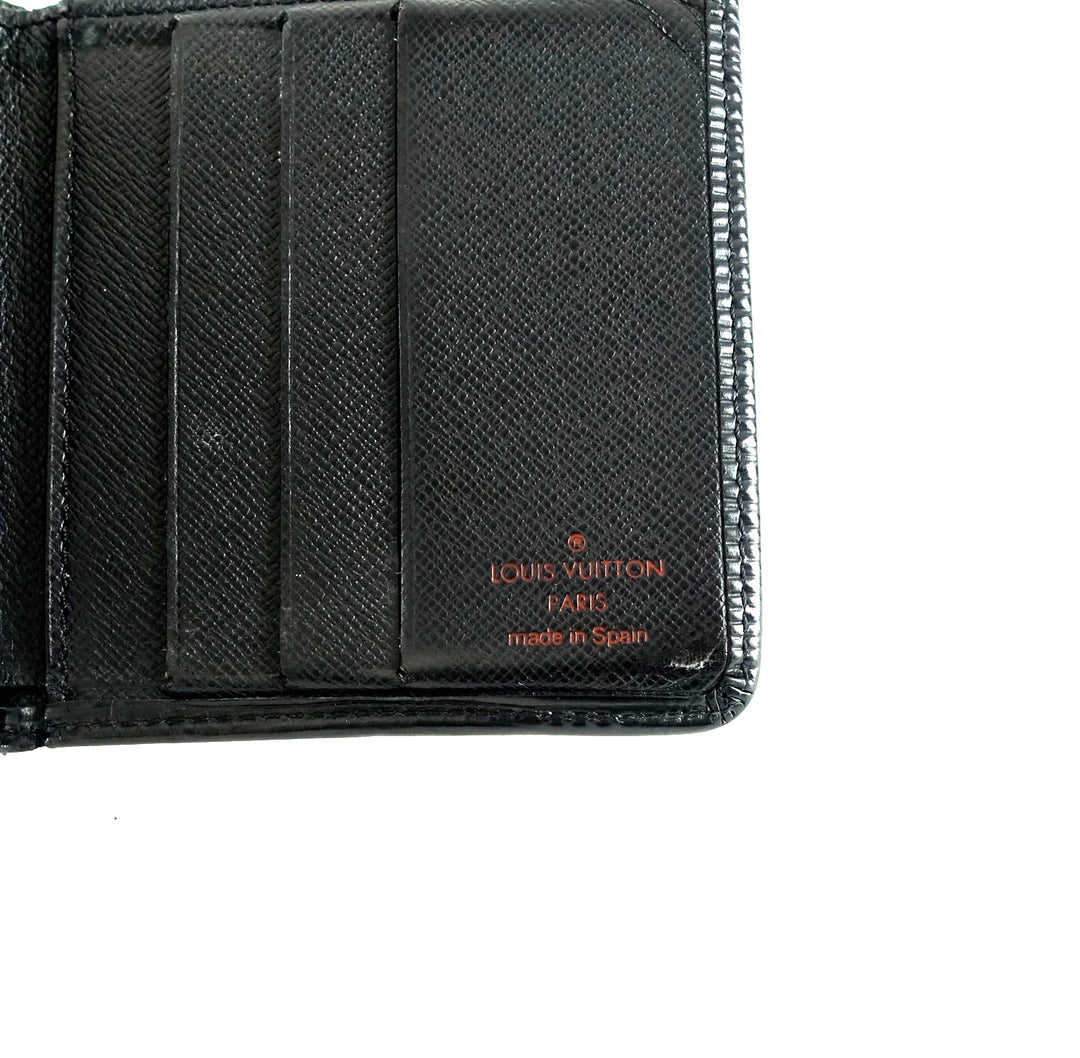 petit noe black epi leather bag with wallet