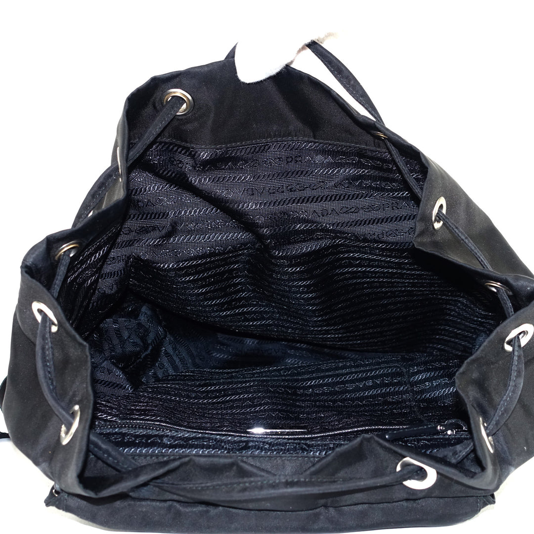 tessuto nylon grommet backpack bag