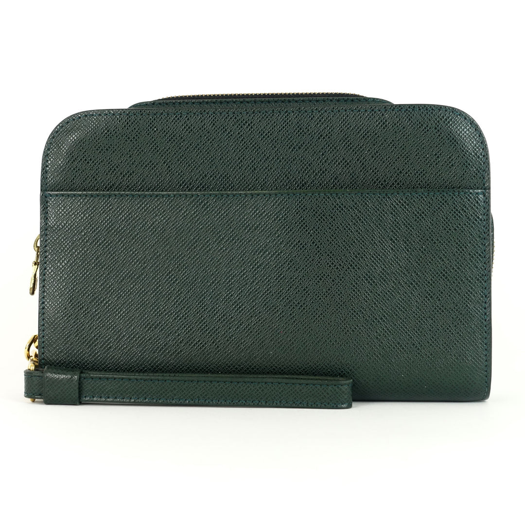 baikal taiga leather pochette bag
