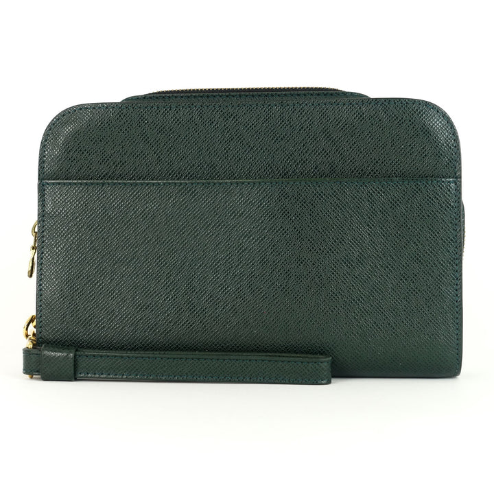 baikal taiga leather pochette bag