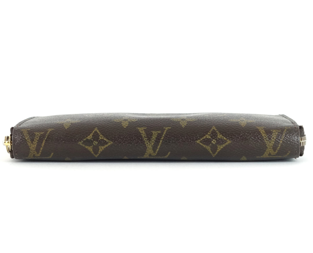 zippy monogram canvas wallet