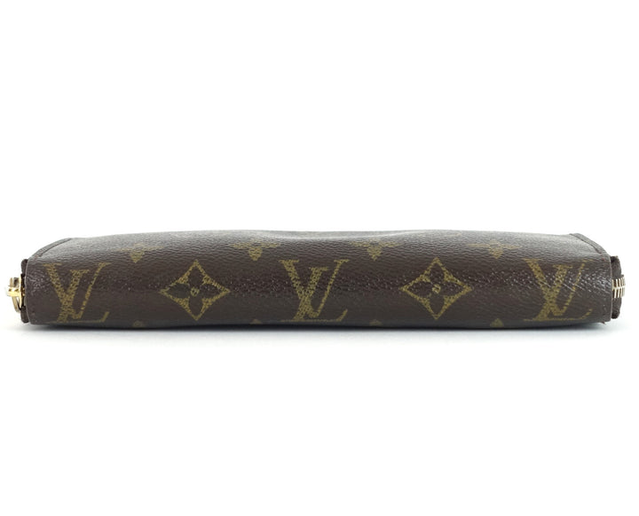 zippy monogram canvas wallet