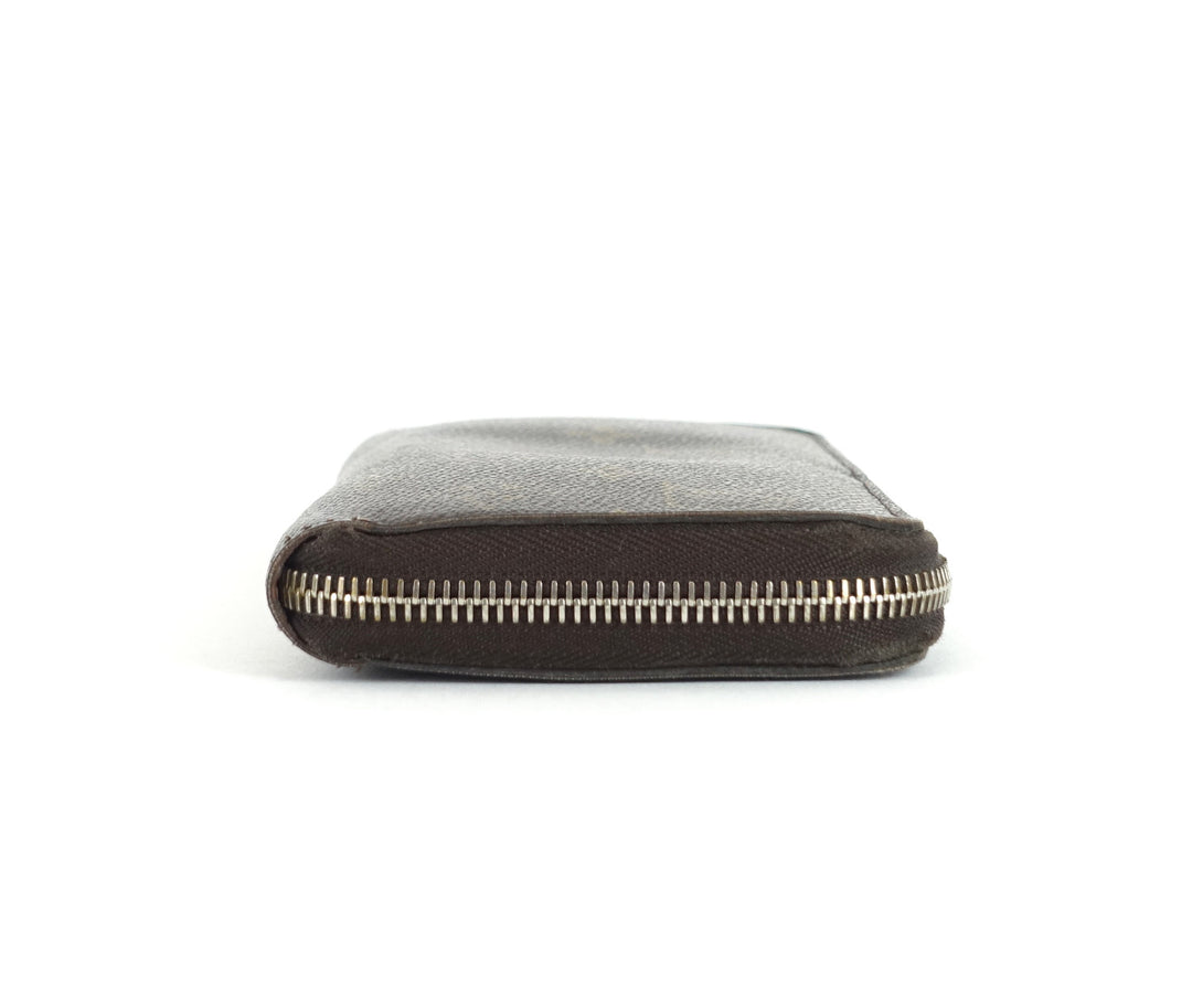 zippy monogram canvas wallet