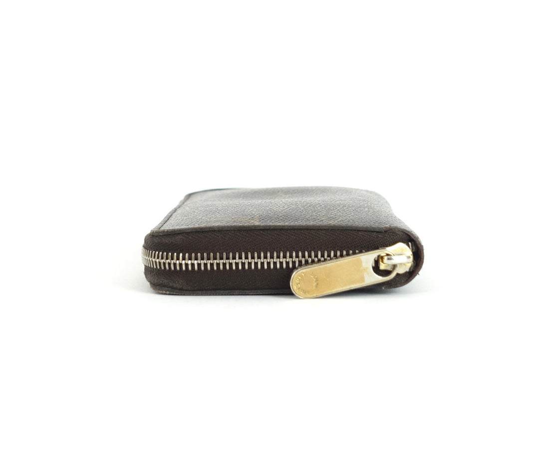 zippy monogram canvas wallet