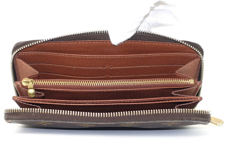 zippy monogram canvas wallet