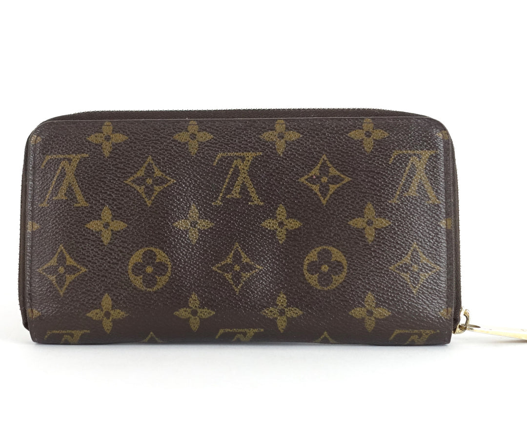 zippy monogram canvas wallet