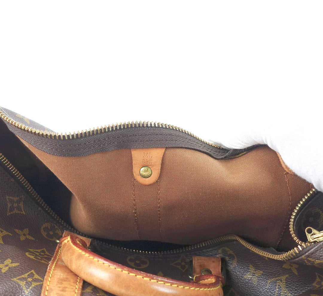keepall 45 bandouliere monogram canvas travel bag with strap
