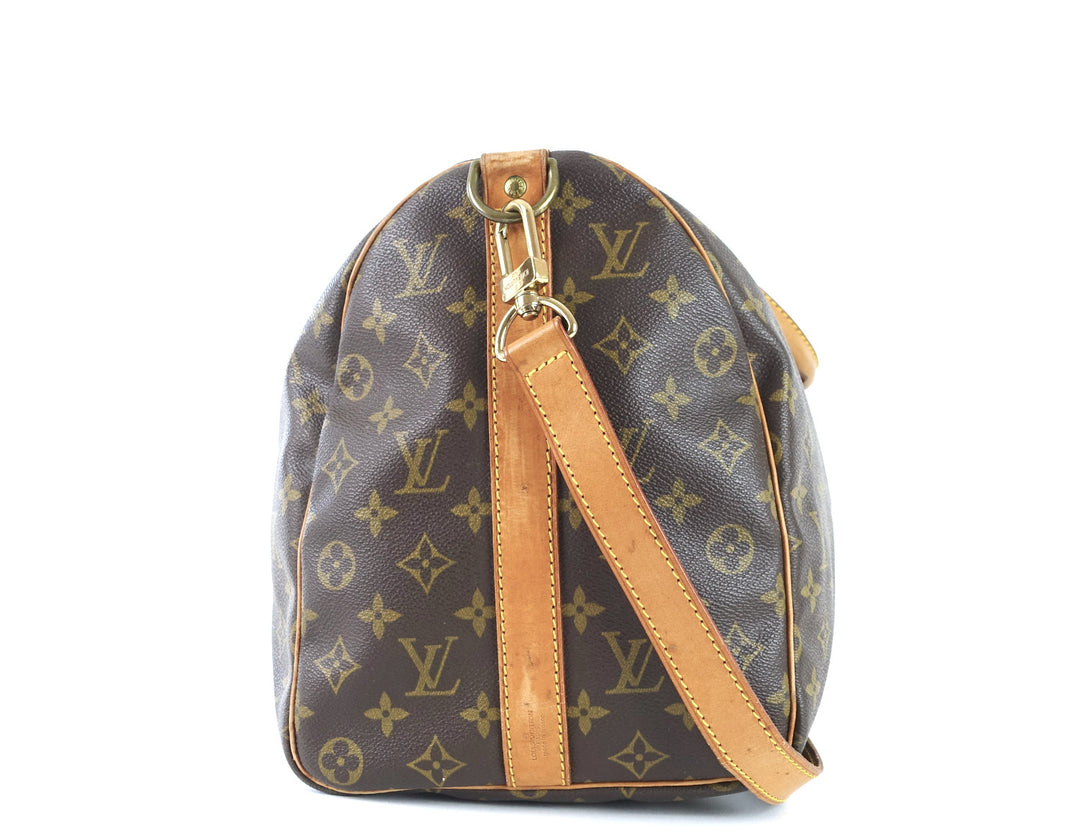 keepall 45 bandouliere monogram canvas travel bag with strap