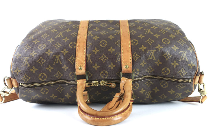 keepall 45 bandouliere monogram canvas travel bag with strap