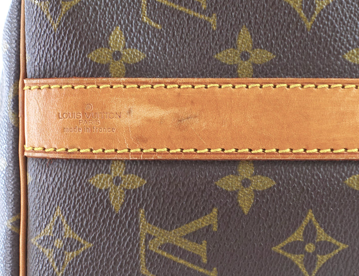 keepall 45 bandouliere monogram canvas travel bag with strap