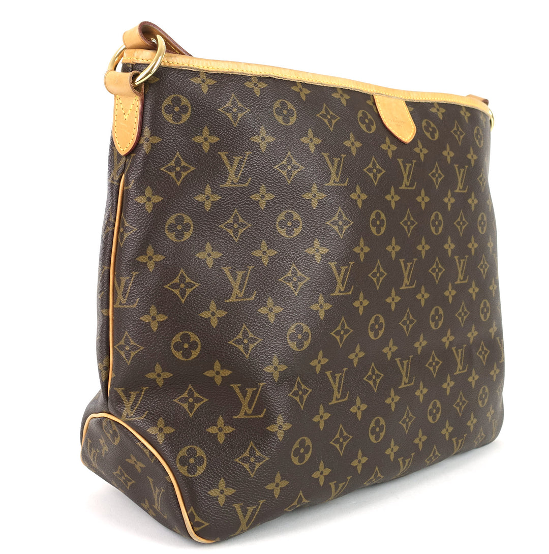 delightful mm monogram canvas shoulder bag